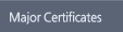 Major Certificates